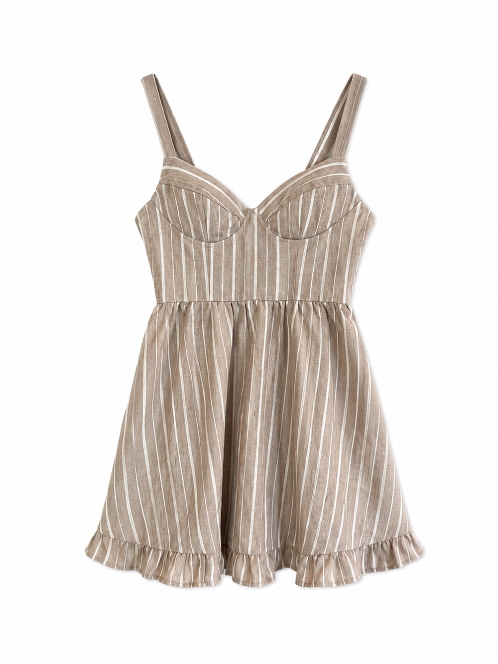 title:
“Striped Bustier Sundress Cottagecore Mini Dress” Small